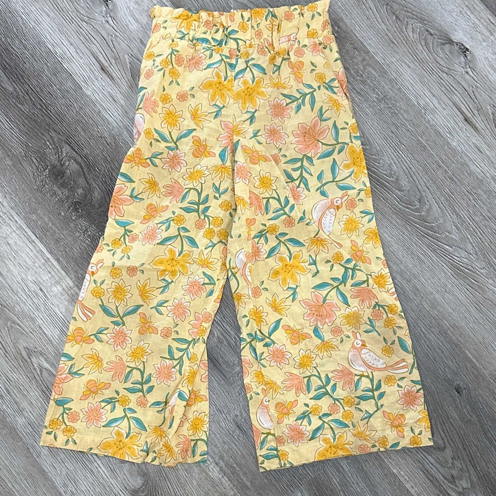Floral Wide-Leg‎ Pants